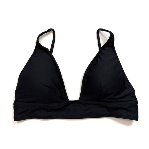 J. Crew Other - J. Crew Plunge V-Neck Bikini Top in Black